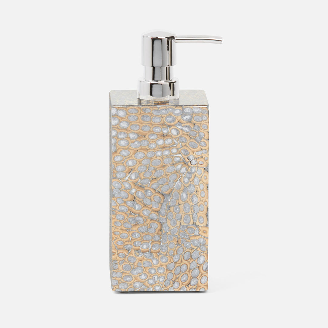 Callas, Silver, Xl Soap Pump, Square Straight, Lacquered Eggshell
