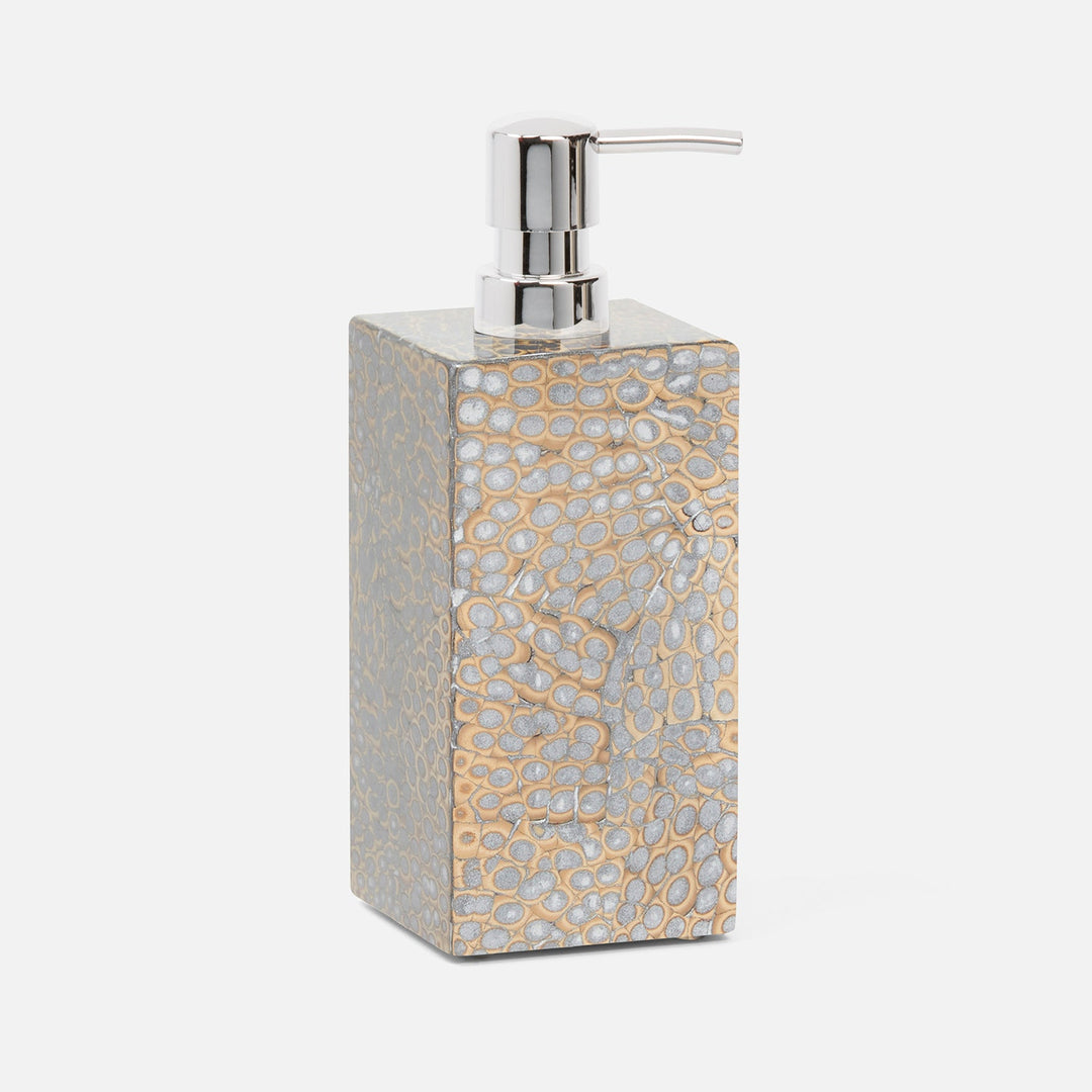Callas, Silver, Xl Soap Pump, Square Straight, Lacquered Eggshell