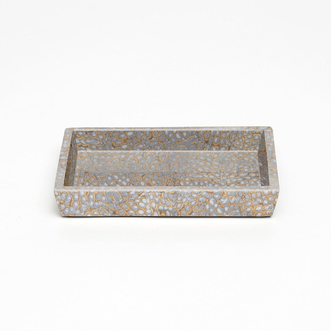 Callas, Silver, Soap Dish, Rectangular Straight, Lacquered Eggshell