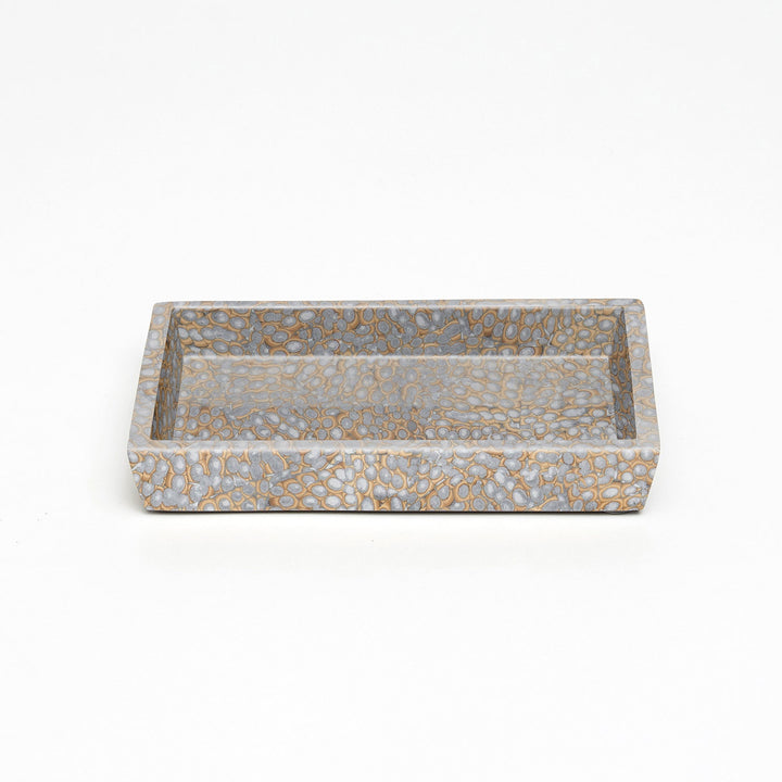 Callas, Silver, Soap Dish, Rectangular Straight, Lacquered Eggshell