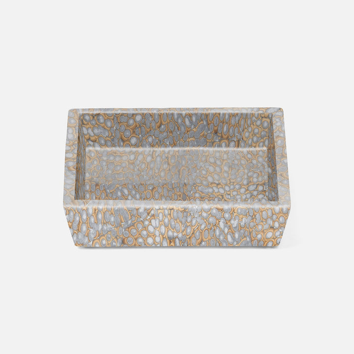 Callas, Silver, Soap Dish, Square Straight, Lacquered Eggshell