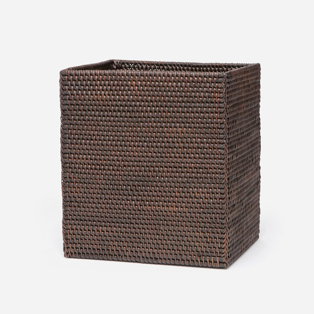 Dalton, Coffee, Wastebasket, Rectangular Straight, Rattan