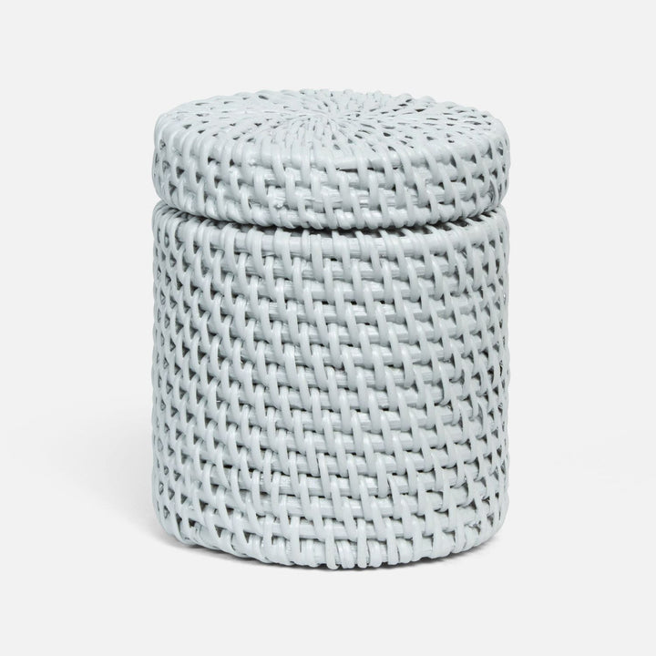 Dalton, Light Gray, Canister, Round, Rattan