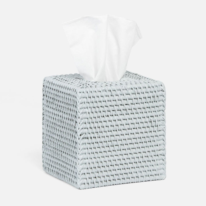 Dalton, Light Gray, Tissue Box, Square Straight, Rattan