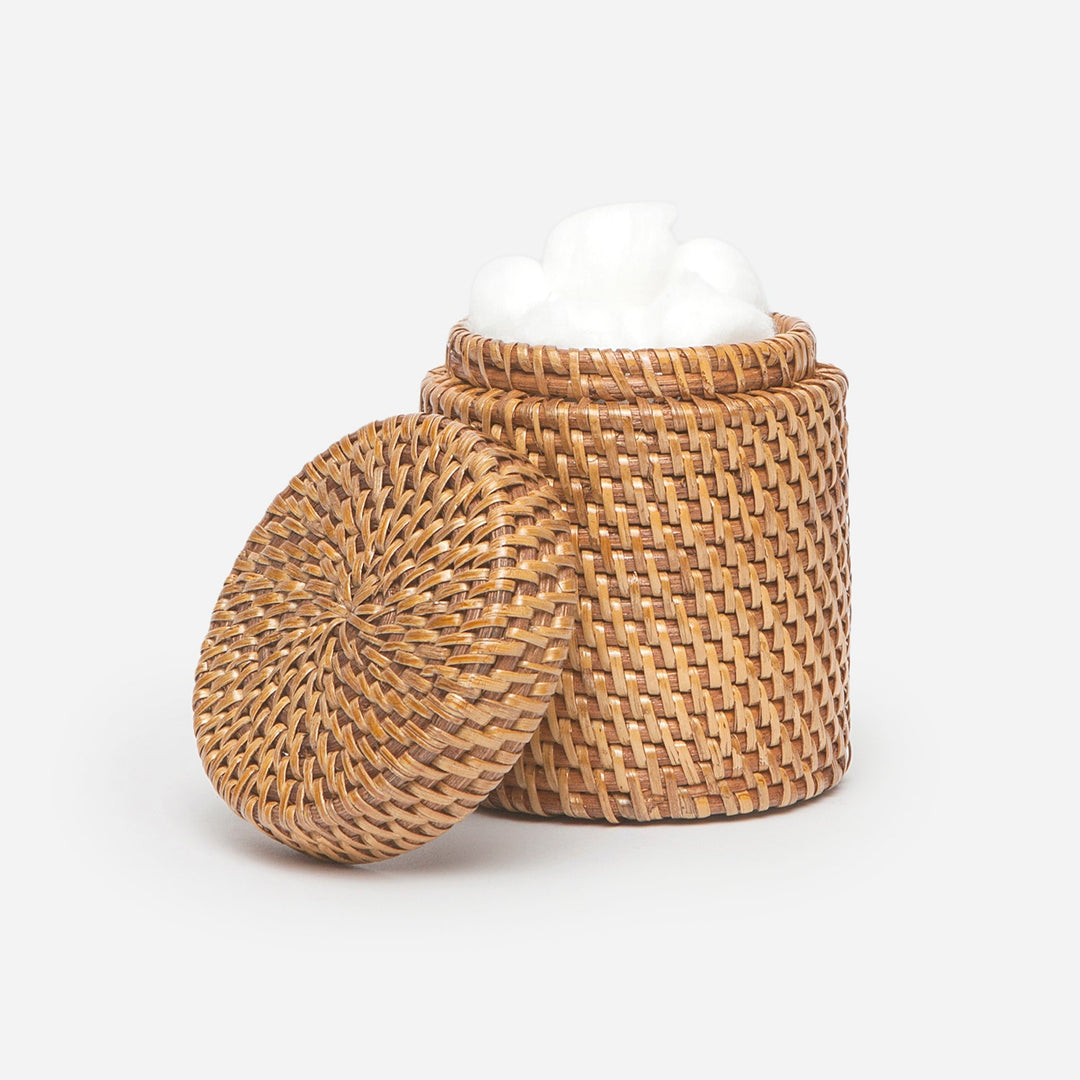 Dalton, Brown, Canister, Round, Rattan