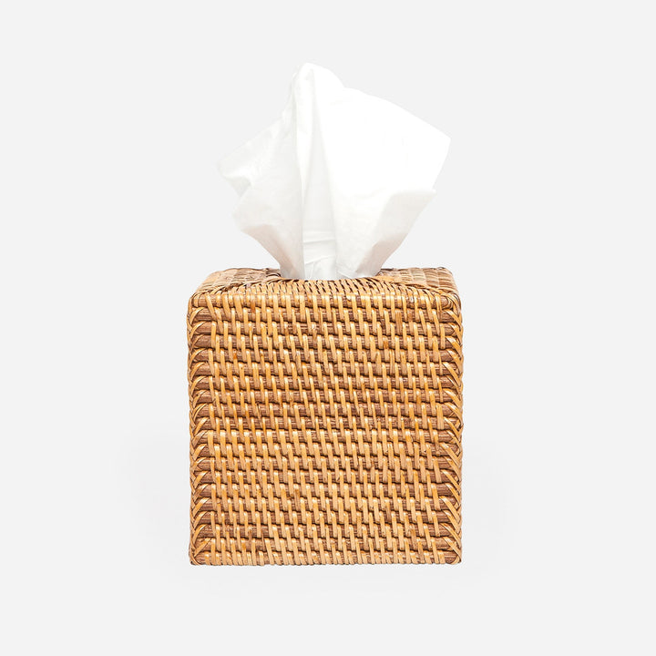 Dalton, Brown, Tissue Box, Square Straight, Rattan