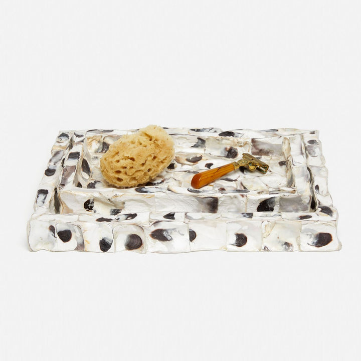 Enna, Natural Oyster, Tray, Rectangular Straight, Small, Shell