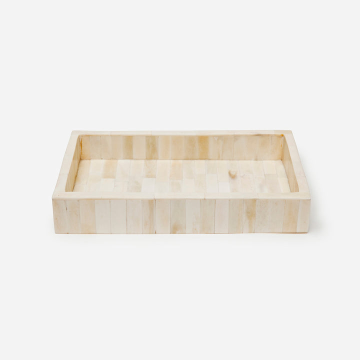Gaya, Natural, Tray Medium, Rectangular Straight, Bone
