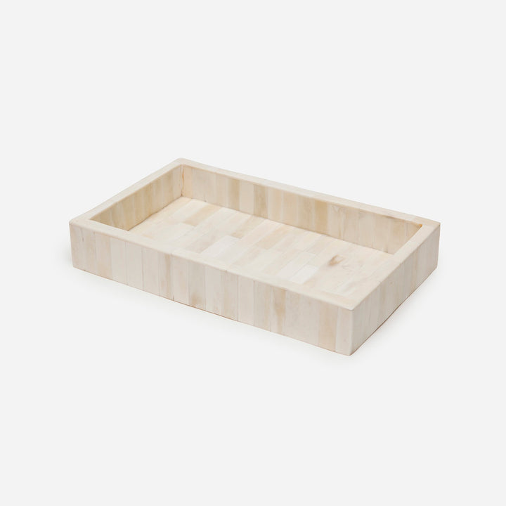 Gaya, Natural, Tray Medium, Rectangular Straight, Bone