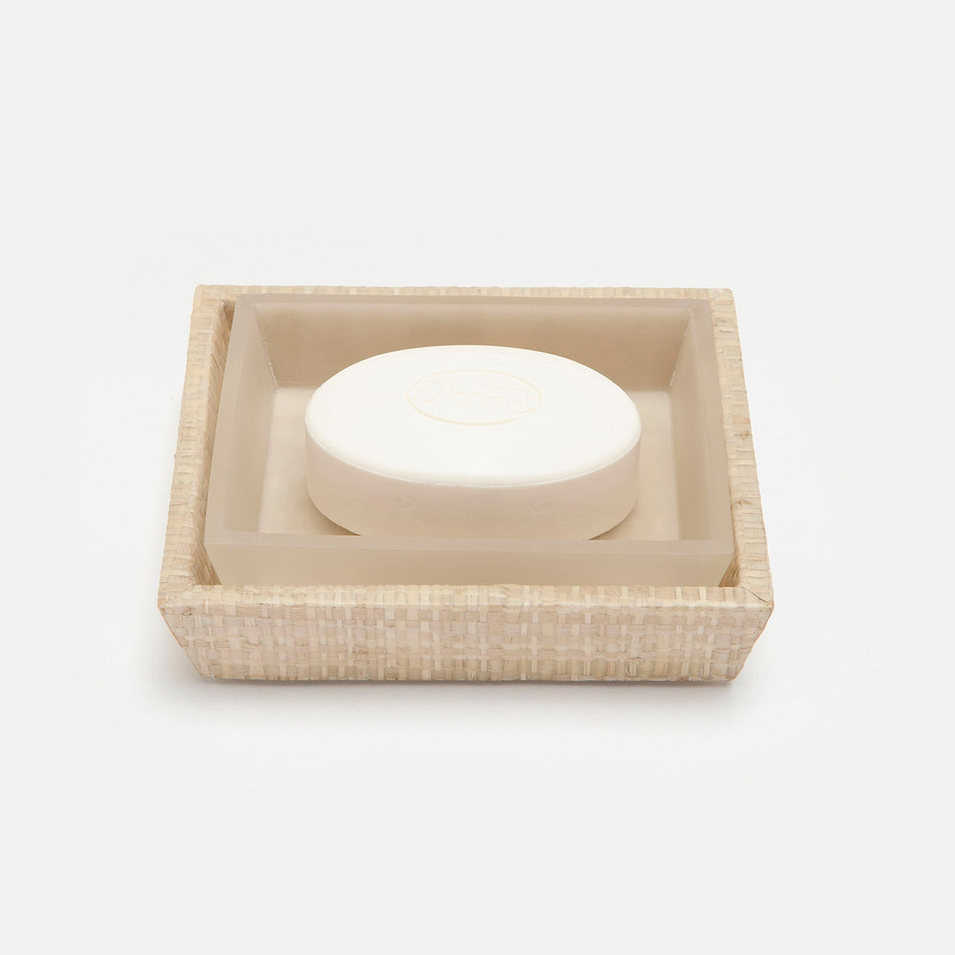 Ghent, Natural, Soap Dish, Rectangle Tapered, Bagor Grass