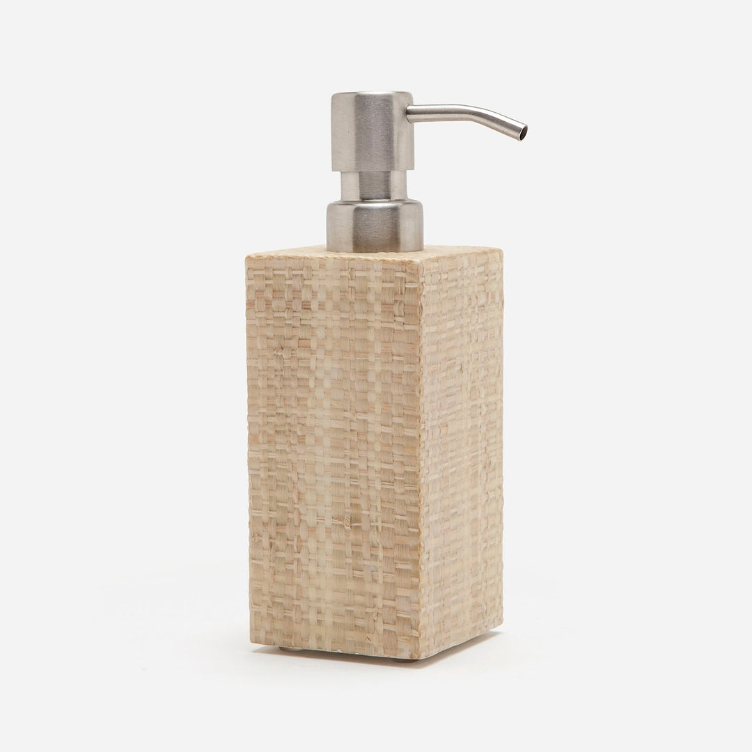 Ghent, Natural, Soap Pump, Square Straight, Bagor Grass