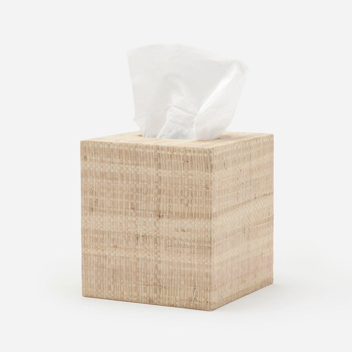 Ghent, Natural, Tissue Box, Square Straight, Bagor Grass
