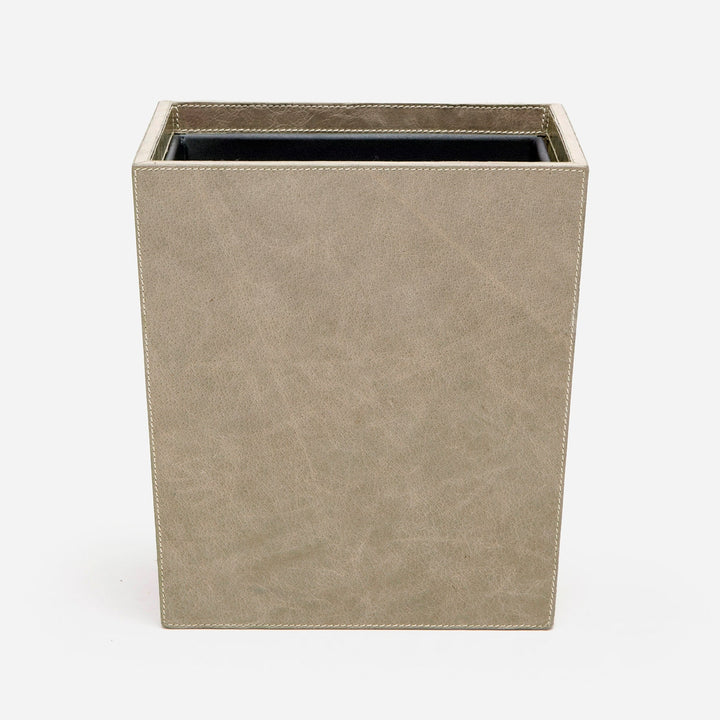 Hampton, Storm, Wastebasket, Rectangular Tapered, Full Grain Leather