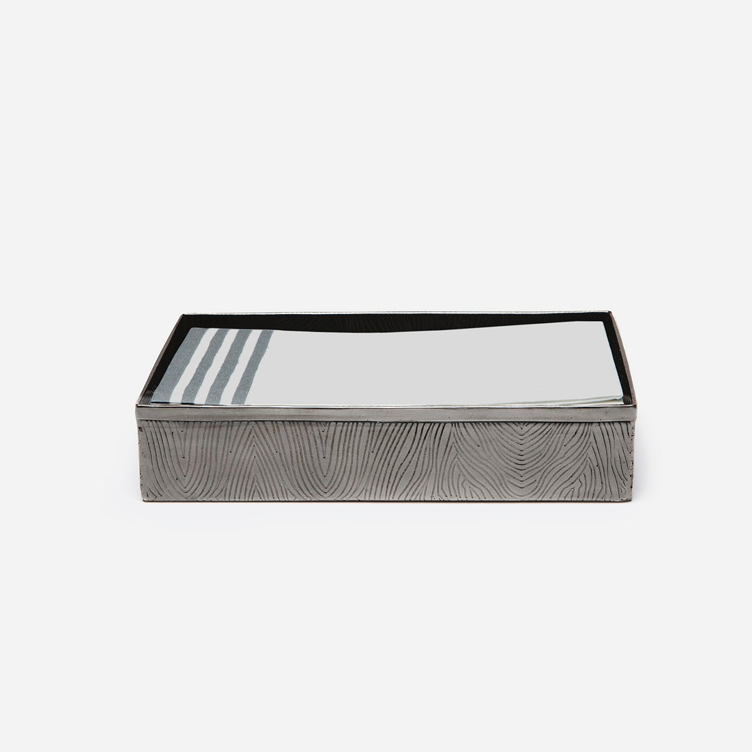 Humbolt, Black Nickel, Hand Towel Tray, Ridged Metal, M/2