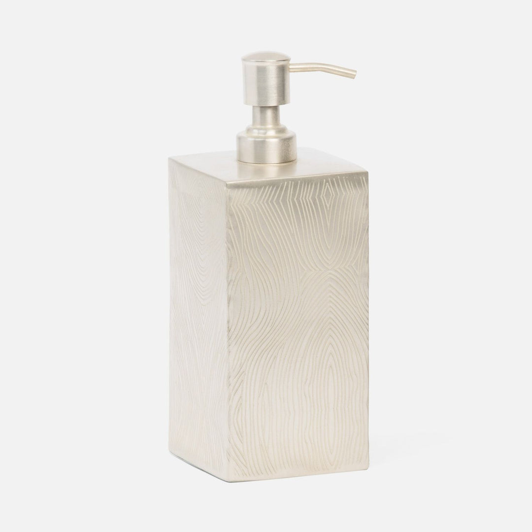Humbolt, Matte Silver, Soap Pump, Xl, Ridged Metal