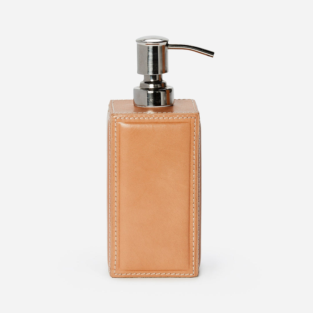 Lorient, Aged Camel, Soap Pump, Square Straight, Full-Grain Leather