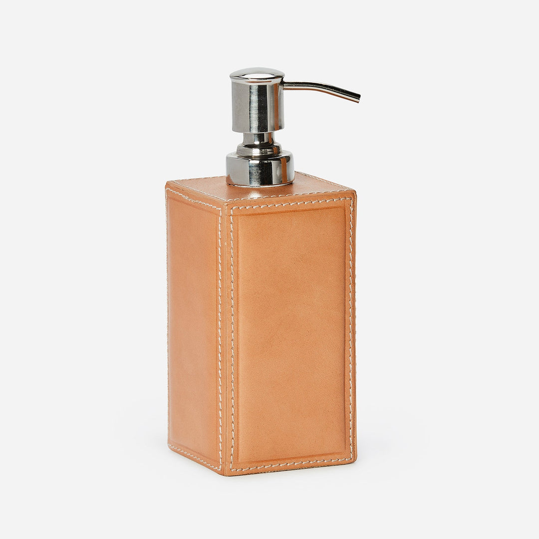 Lorient, Aged Camel, Soap Pump, Square Straight, Full-Grain Leather