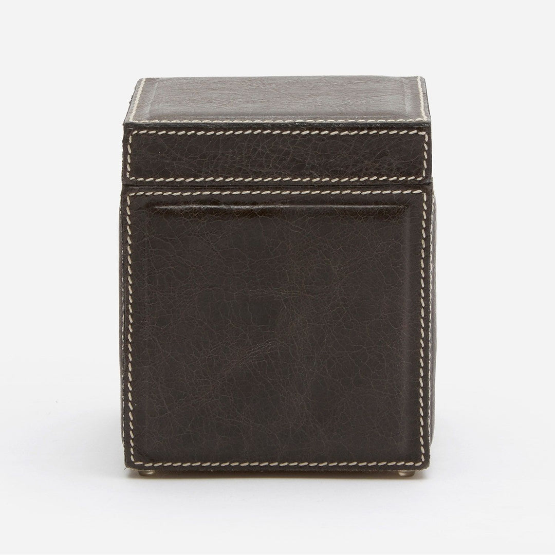 Lorient, Charcoal, Canister, Square Straight, Full-Grain Leather