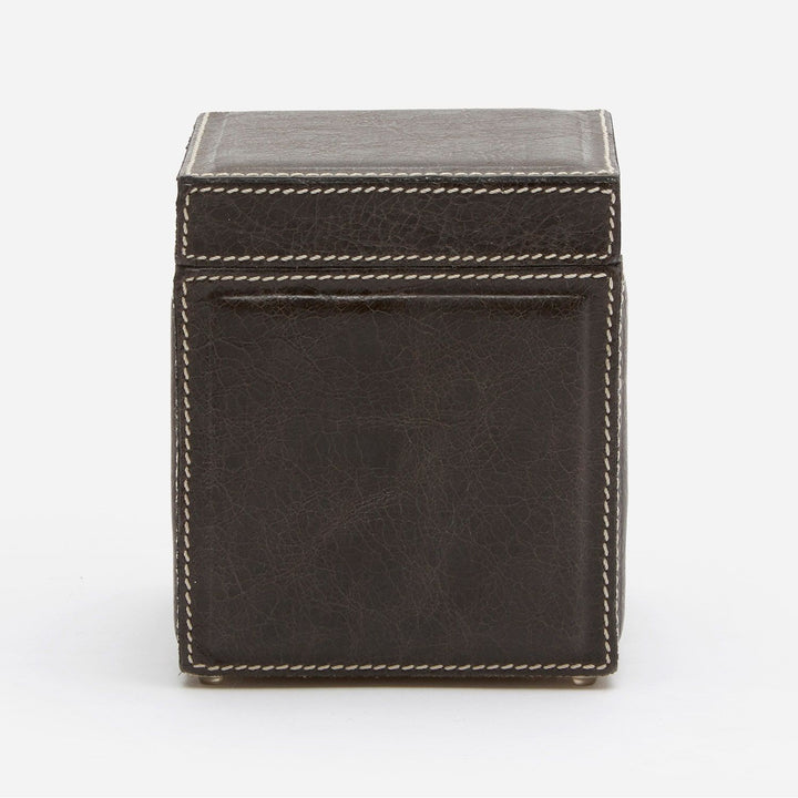 Lorient, Charcoal, Canister, Square Straight, Full-Grain Leather