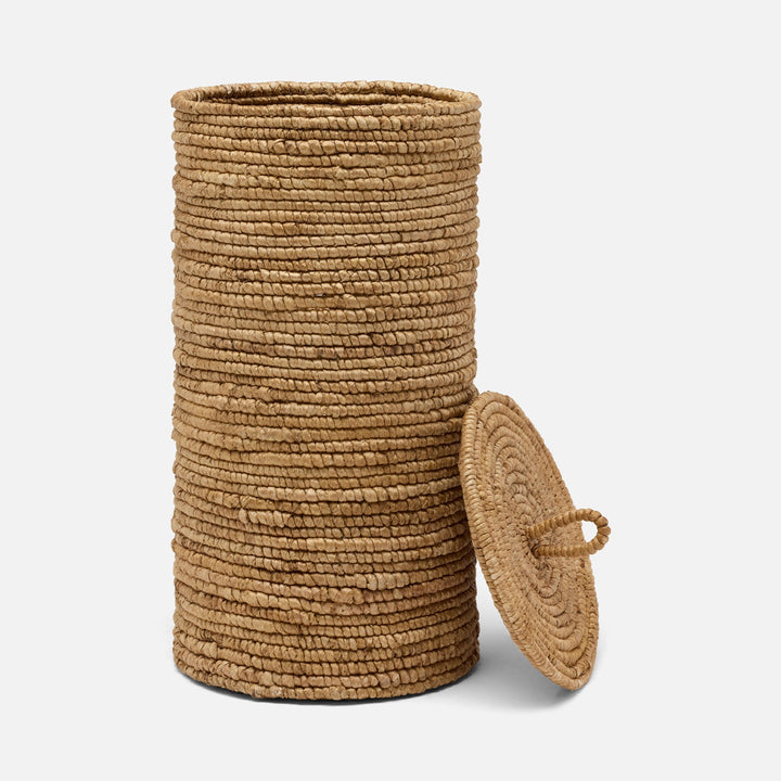 Magnolia, Natural, Double Toilet Paper Holder, Round, Abaca