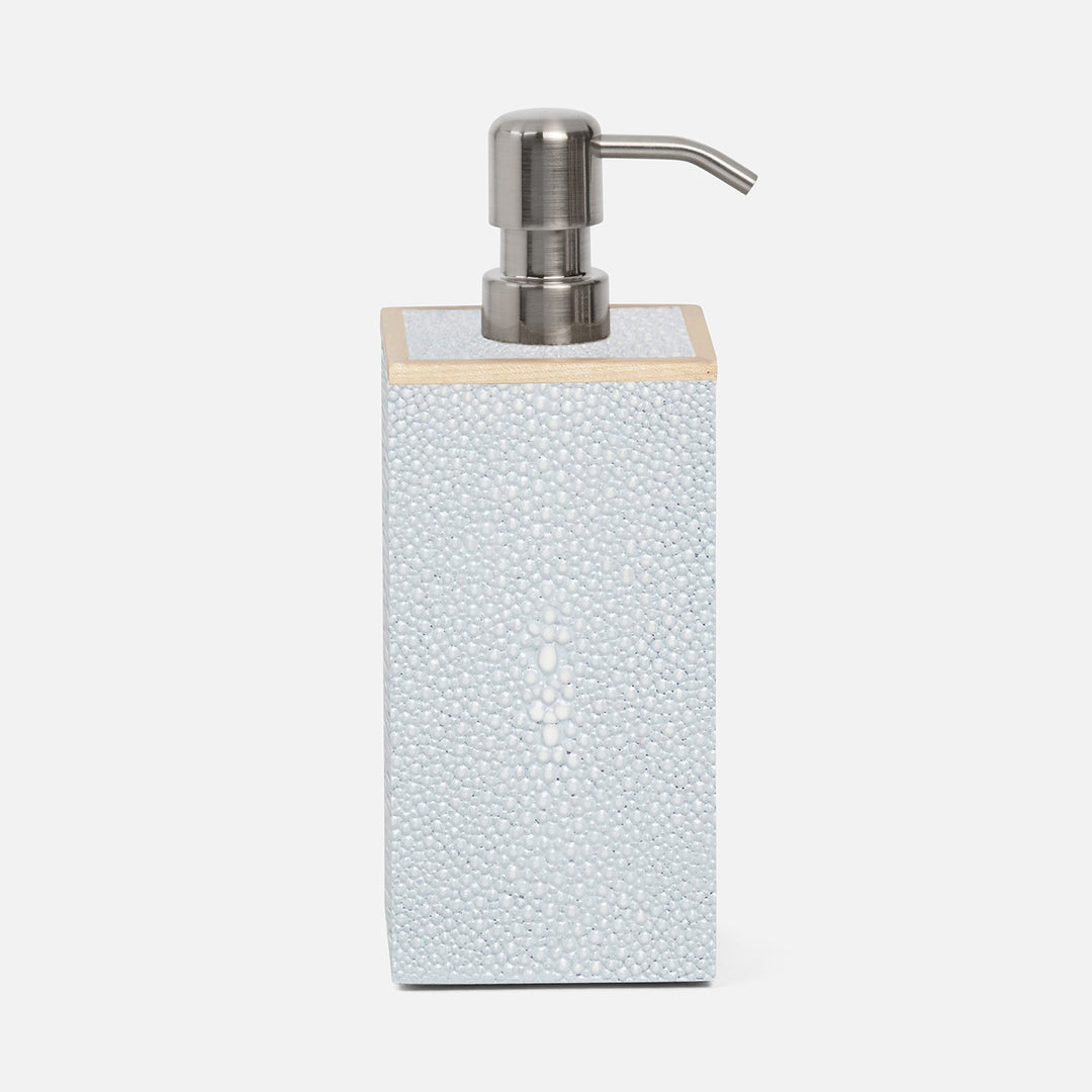 Manchester, Cloud Gray, Soap Pump, Xl, Square Straight, Realistic Faux Shagreen