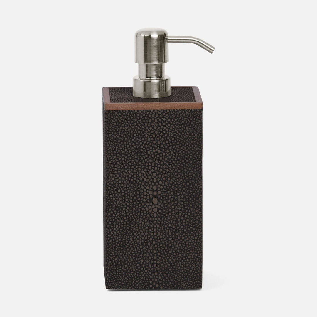Manchester, Dark Mushroom, Soap Pump, Xl, Square Straight, Realistic Faux Shagreen