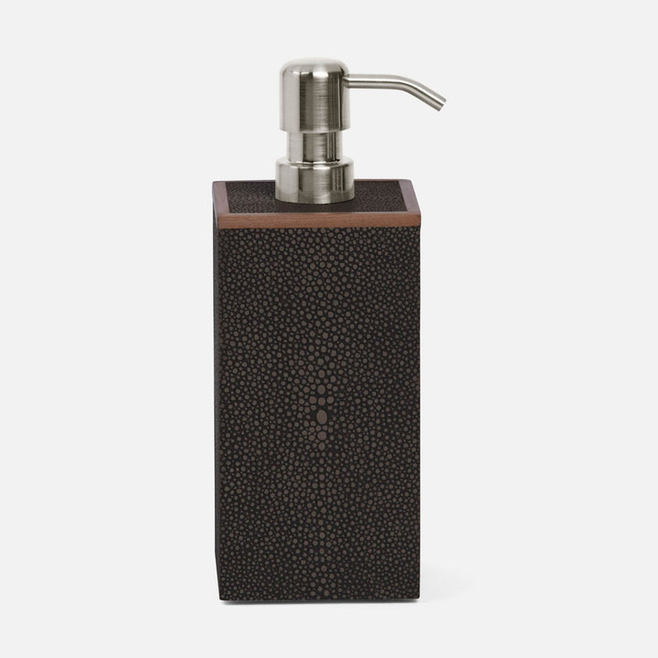 Manchester, Dark Mushroom, Soap Pump, Xl, Square Straight, Realistic Faux Shagreen
