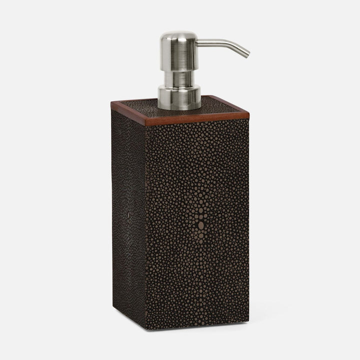 Manchester, Dark Mushroom, Soap Pump, Xl, Square Straight, Realistic Faux Shagreen