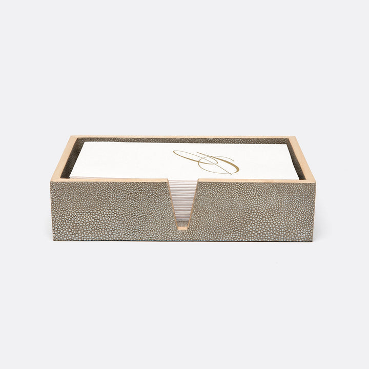 Manchester, Sand, Hand Towel Tray, Rectangular Straight, Realistic Faux Shagreen, M/2