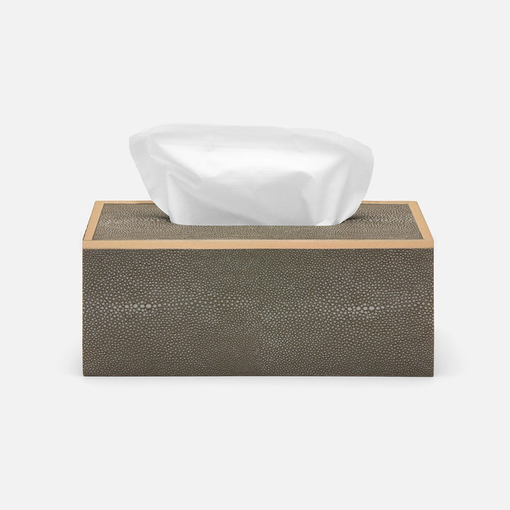 Manchester, Sand, Tissue Box, Rectangular Straight, Realistic Faux Shagreen