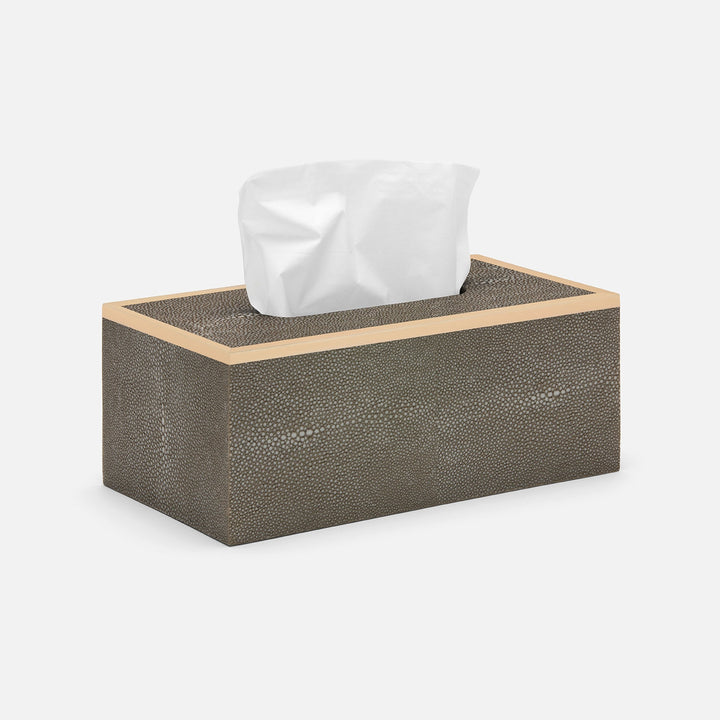 Manchester, Sand, Tissue Box, Rectangular Straight, Realistic Faux Shagreen