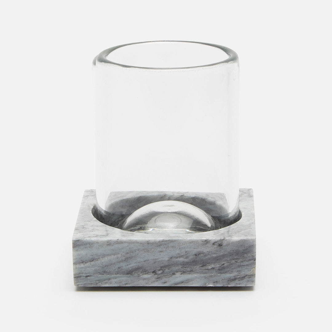 Milan, Gray, Tumbler Set, Square Straight, Romblon Stone, M/2