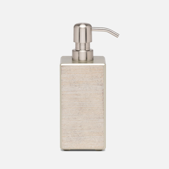 Nora, Metallic Frost, Soap Pump, Square Straight, Painted Glass