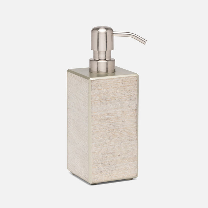 Nora, Metallic Frost, Soap Pump, Square Straight, Painted Glass