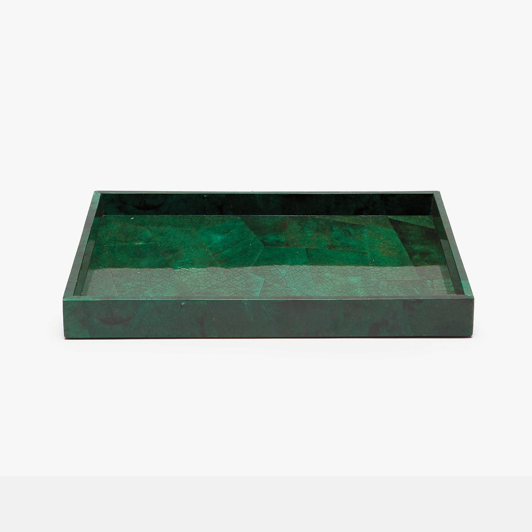 Palm Beach, Emerald, Tray, Large, Rectangular Straight, Shell
