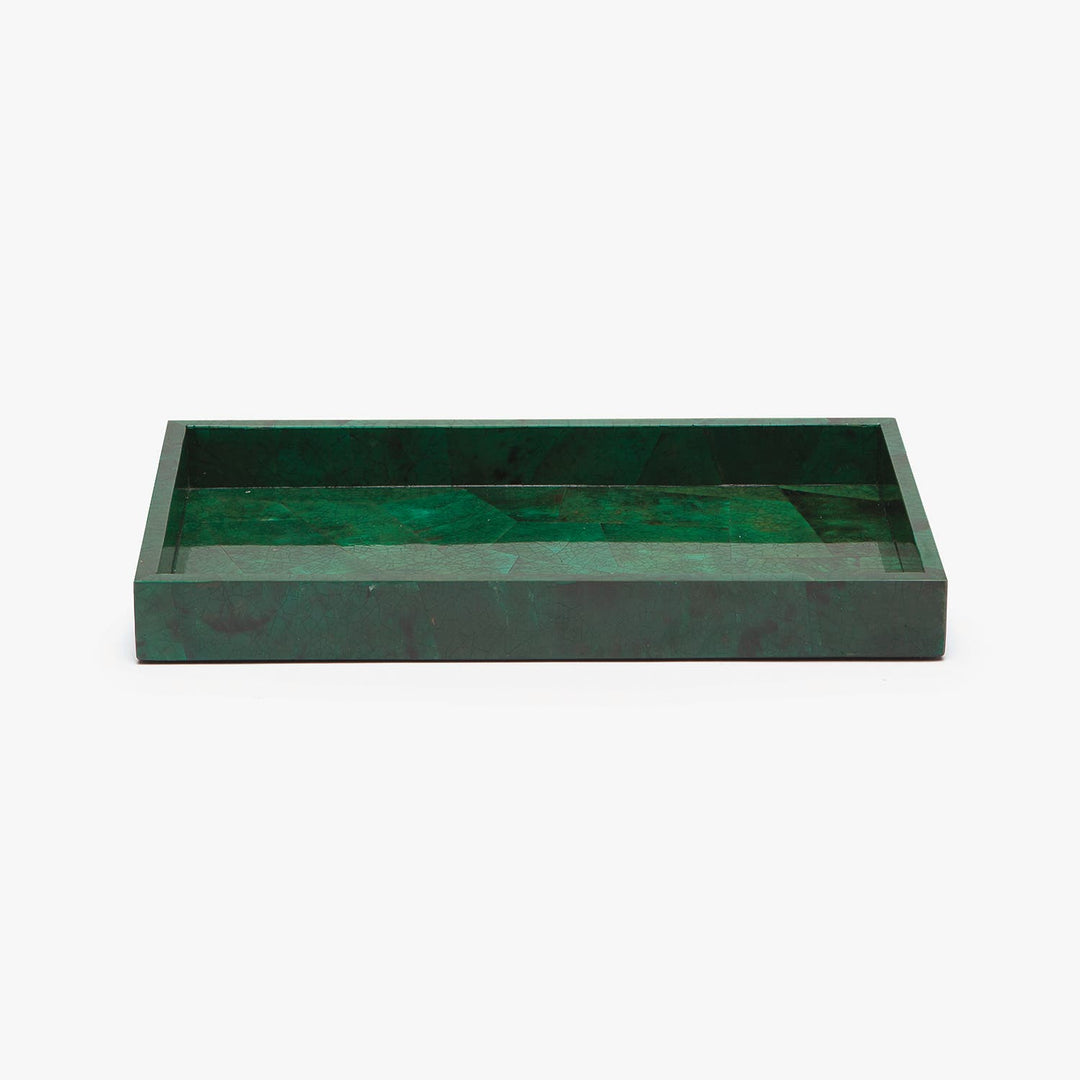 Palm Beach, Emerald, Tray, Medium, Rectangular Straight, Shell
