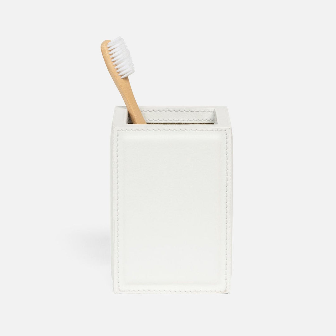 Rothwell, Bright White, Canister, Square Straight, Marine Leather