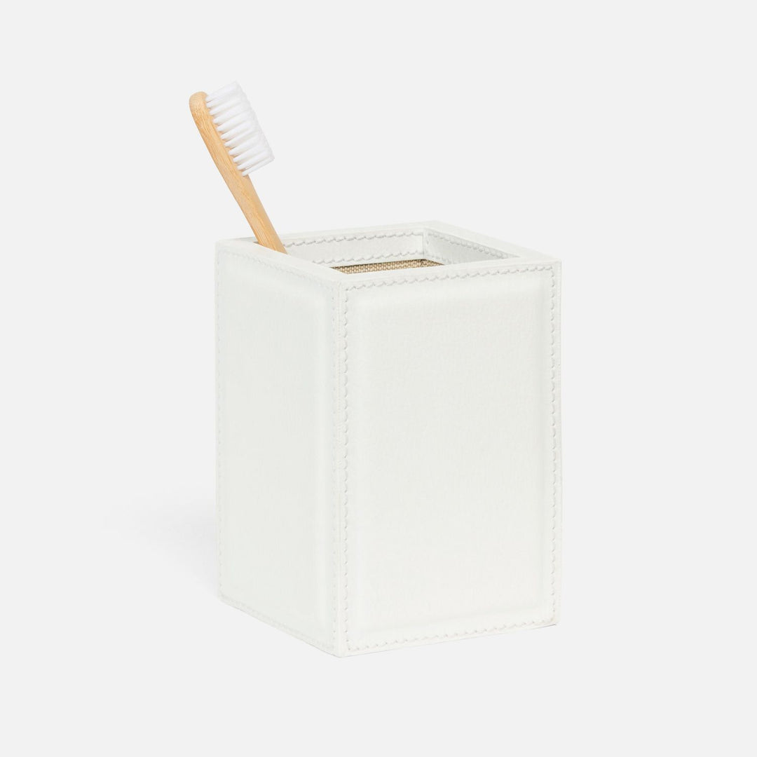 Rothwell, Bright White, Canister, Square Straight, Marine Leather
