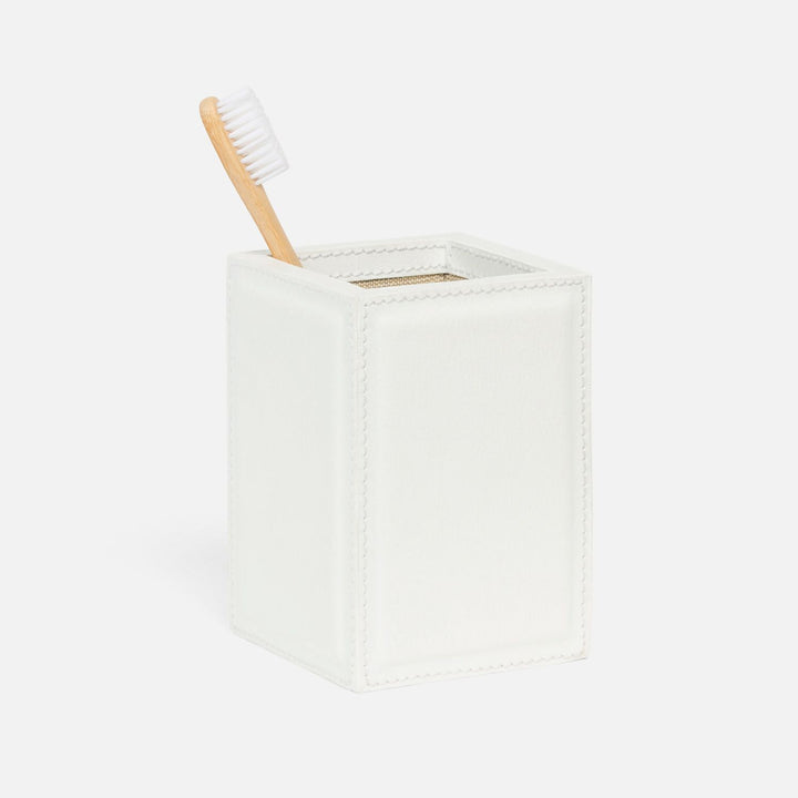 Rothwell, Bright White, Canister, Square Straight, Marine Leather