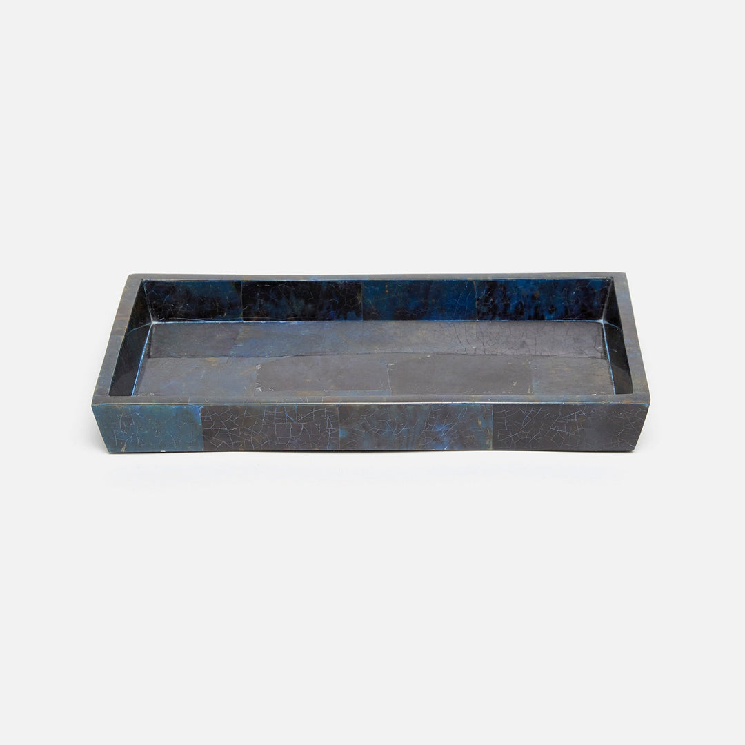 Santorini, Dark Blue, Tray, Medium, Rectangular Tapered, Pen Shell
