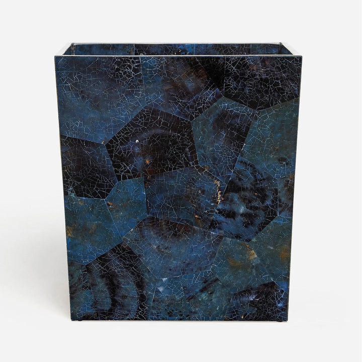 Santorini, Dark Blue, Wastebasket, Rectangular Tapered, Pen Shell