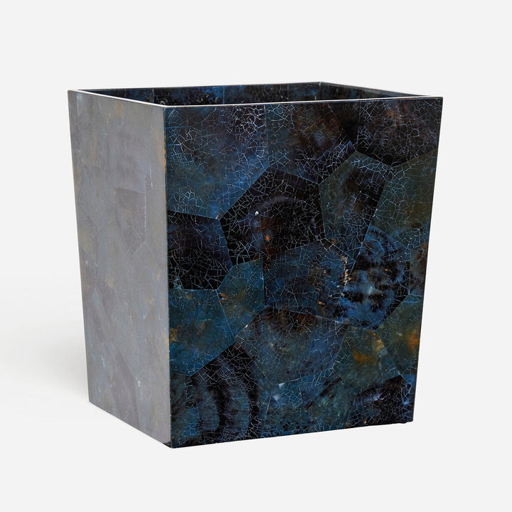 Santorini, Dark Blue, Wastebasket, Rectangular Tapered, Pen Shell
