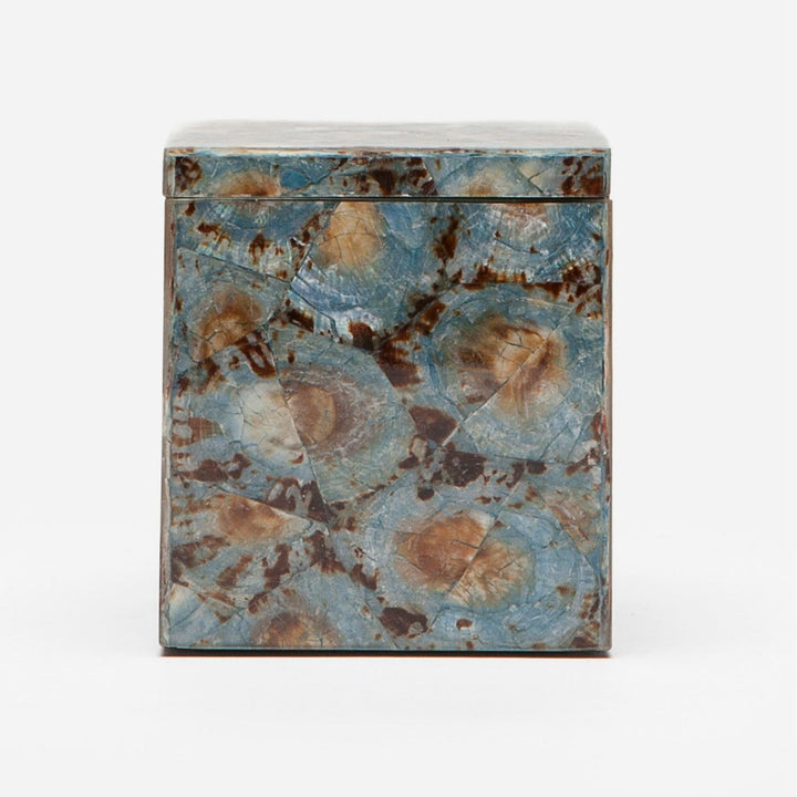 Sitges, Blue, Canister, Square Straight, Limpet Shell