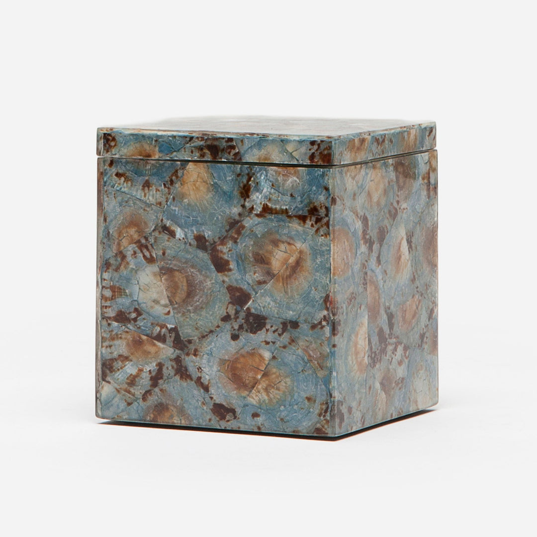 Sitges, Blue, Canister, Square Straight, Limpet Shell