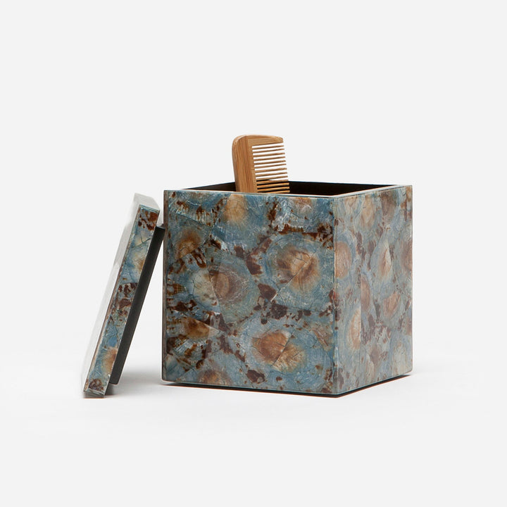 Sitges, Blue, Canister, Square Straight, Limpet Shell