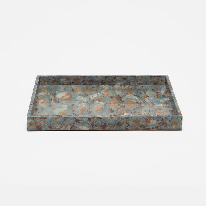 Sitges, Blue, Tray, Large, Rectangular Straight, Limpet Shell