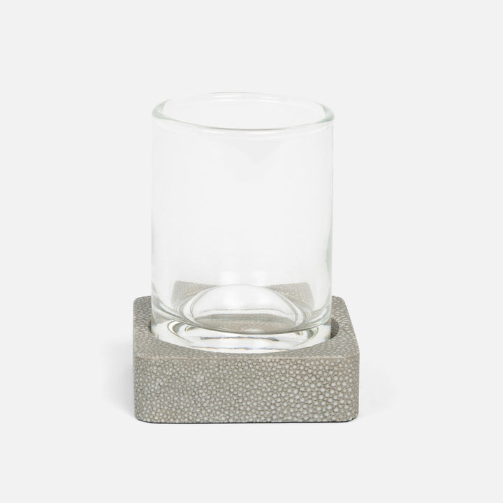 Tenby, Sand, Tumbler Set, Square Straight, Realistic Faux Shagreen, M/2