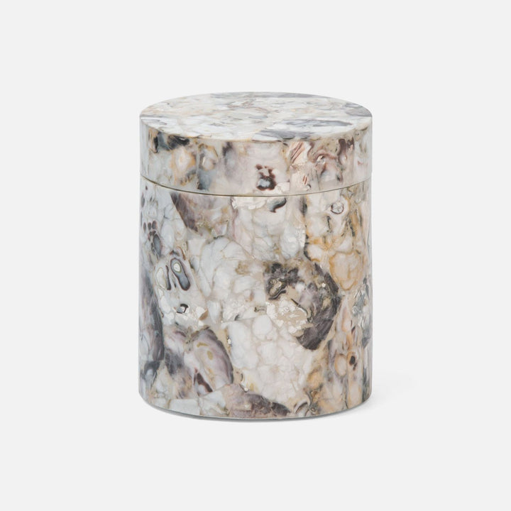 Tramore, Natural Laminated, Canister, Round, Oyster