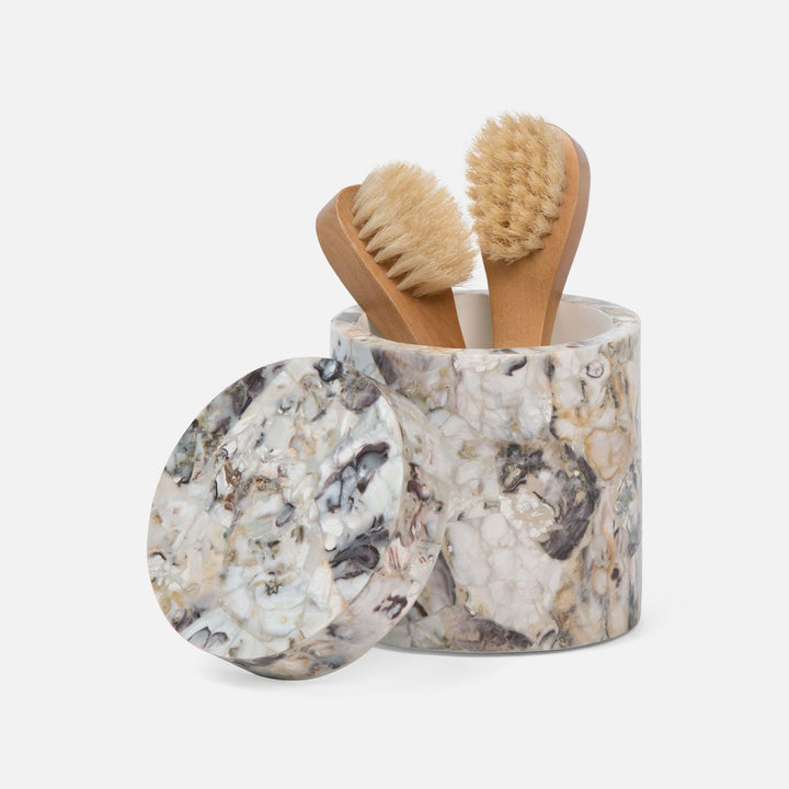 Tramore, Natural Laminated, Canister, Round, Oyster