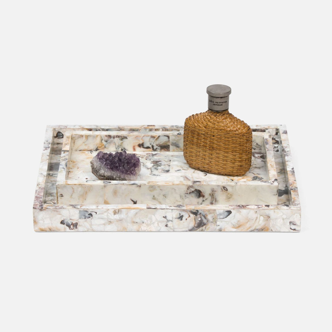 Tramore, Natural Laminated, Tray, Large, Rectangular Straight, Oyster